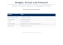 perform budget vs actual analysis, variance and forecasting report